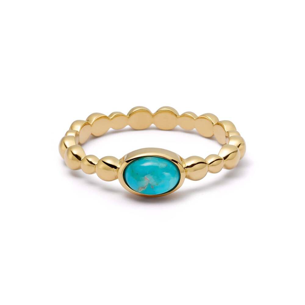 Daisy London Gold Plate Healing Stone Bobble Ring Additional Image - 3