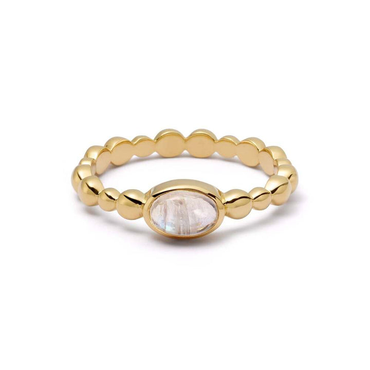 Daisy London Gold Plate Healing Stone Bobble Ring Additional Image - 1