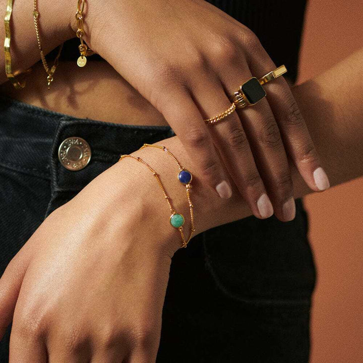 Daisy London Gold Plate Healing Stone Bracelet Additional Image - 1