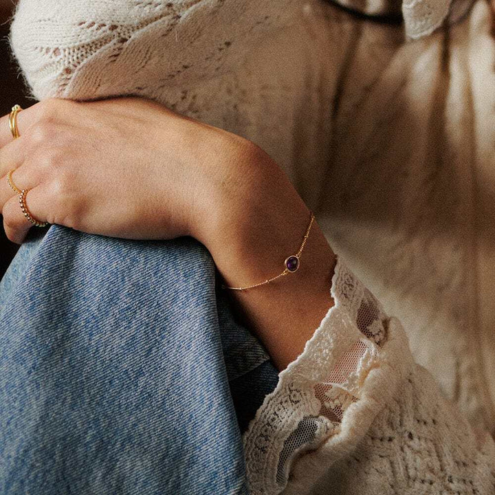 Daisy London Gold Plate Healing Stone Bracelet Additional Image - 2