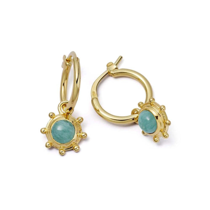 Daisy London Gold Plate Healing Stone Charm Earrings Additional Image - 11