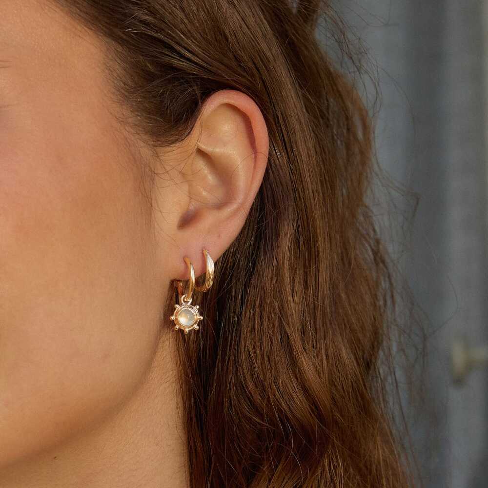 Daisy London Gold Plate Healing Stone Charm Earrings Additional Image - 28