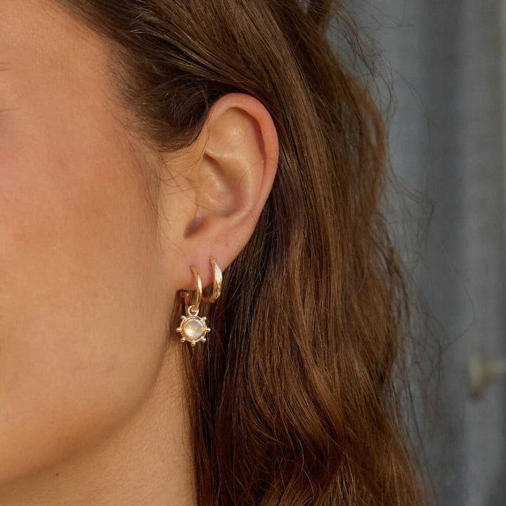 Daisy London Gold Plate Healing Stone Charm Earrings Additional Image - 28