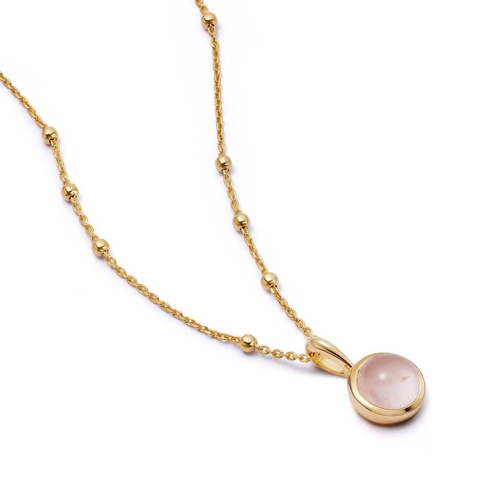 Daisy London Gold Plate Healing Stone Necklace