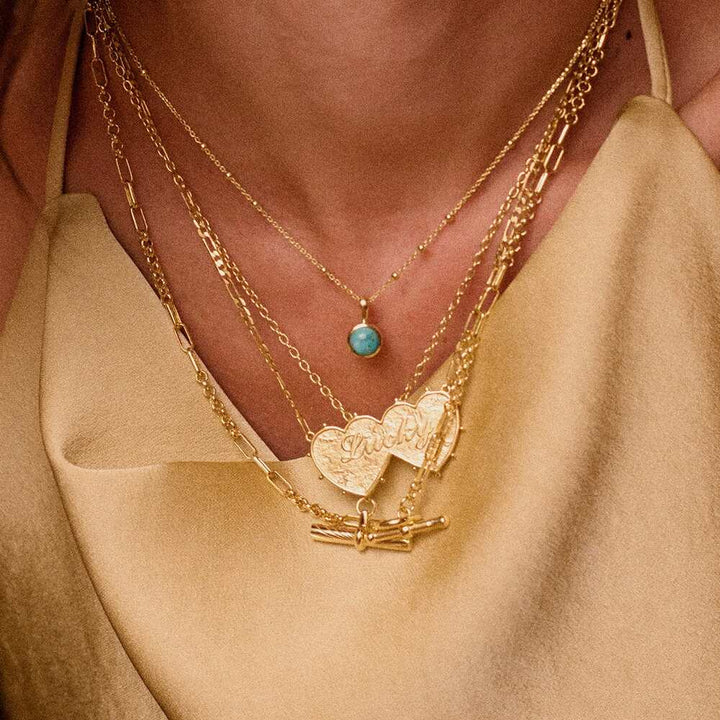 Daisy London Gold Plate Healing Stone Necklace Additional Image - 2