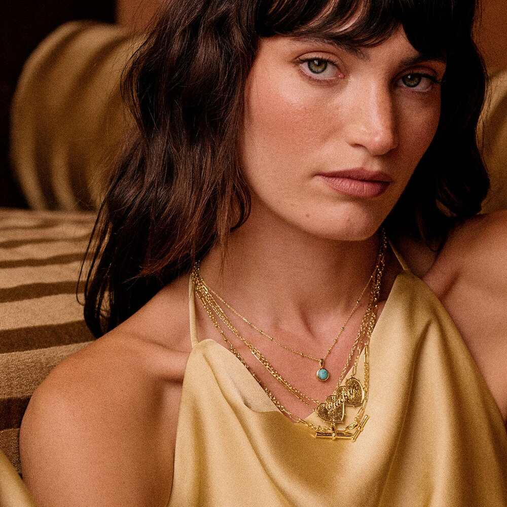 Daisy London Gold Plate Healing Stone Necklace Additional Image - 3