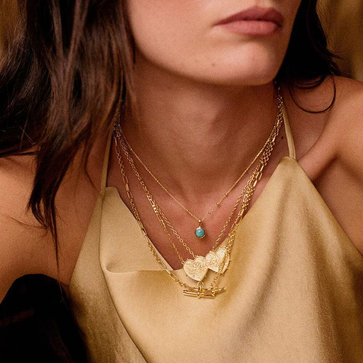 Daisy London Gold Plate Healing Stone Necklace Additional Image - 2