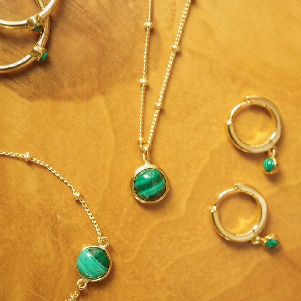 Daisy London Gold Plate Healing Stone Necklace Additional Image - 3