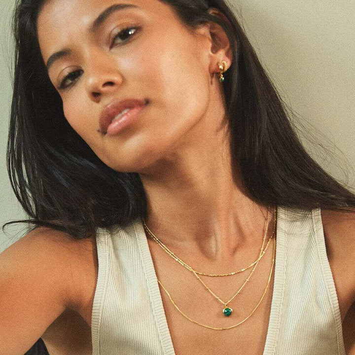 Daisy London Gold Plate Healing Stone Necklace Additional Image - 4