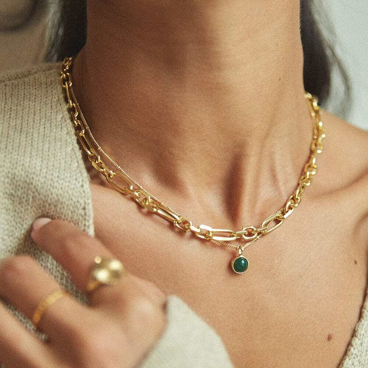 Daisy London Gold Plate Healing Stone Necklace Additional Image - 5