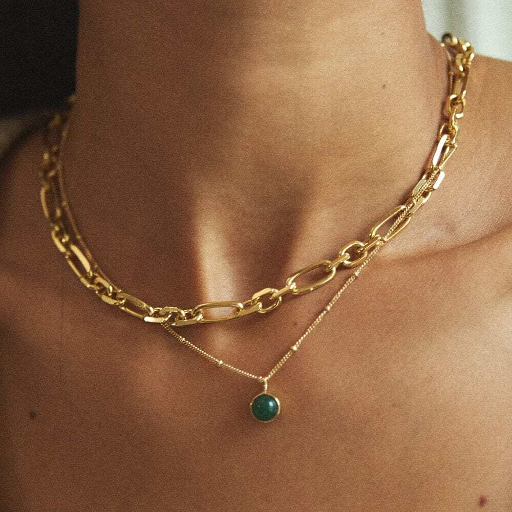 Daisy London Gold Plate Healing Stone Necklace Additional Image - 5