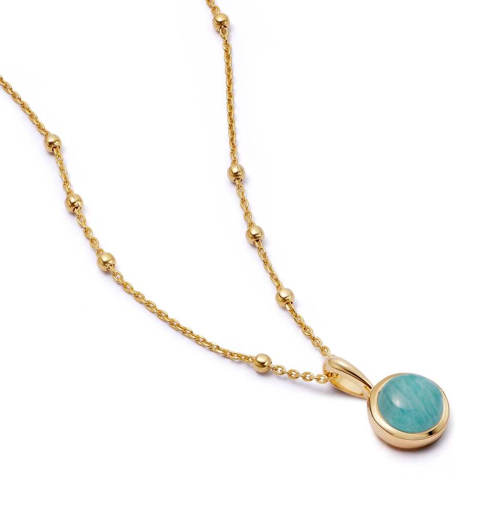 Daisy London Gold Plate Healing Stone Necklace Additional Image - 1
