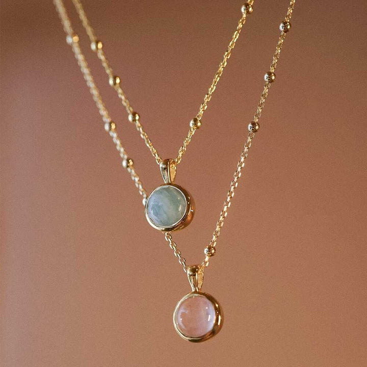 Daisy London Gold Plate Healing Stone Necklace Additional Image - 7