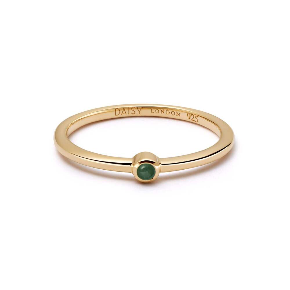 Daisy London Gold Plate Healing Stone Ring Additional Image - 6