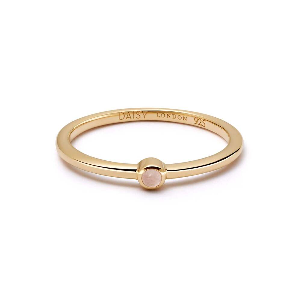 Daisy London Gold Plate Healing Stone Ring Additional Image - 3