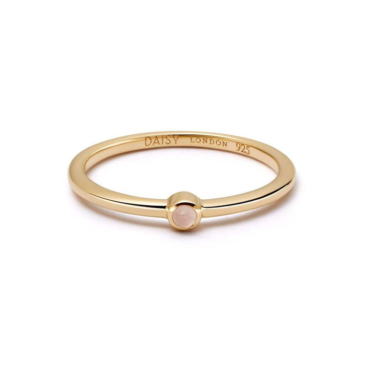 Daisy London Gold Plate Healing Stone Ring Additional Image - 3