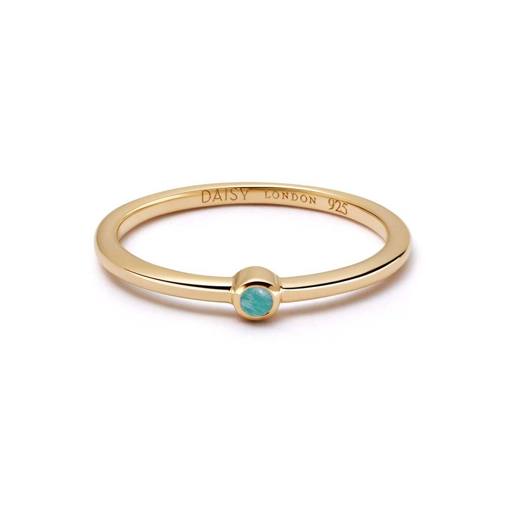 Daisy London Gold Plate Healing Stone Ring Additional Image - 5