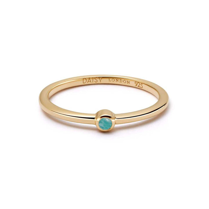 Daisy London Gold Plate Healing Stone Ring Additional Image - 5