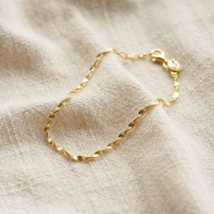 Daisy London Gold Plate Helix Twisted Chain Bracelet Additional Image - 2