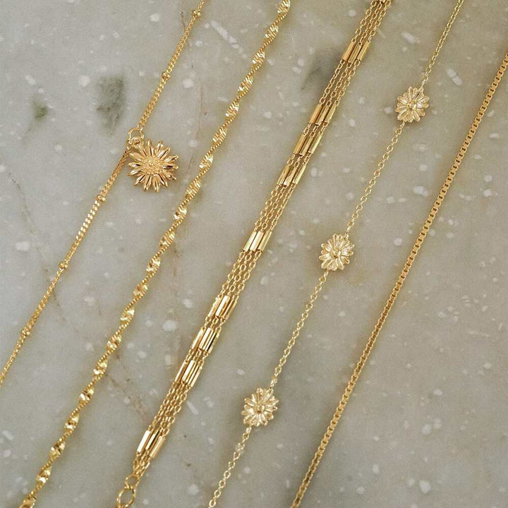 Daisy London Gold Plate Helix Twisted Chain Bracelet Additional Image - 4