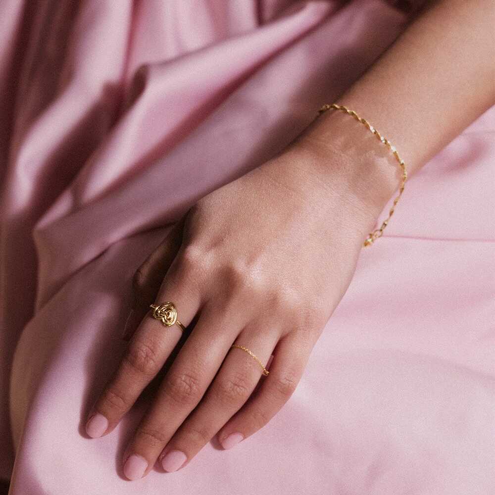 Daisy London Gold Plate Helix Twisted Chain Bracelet Additional Image - 5