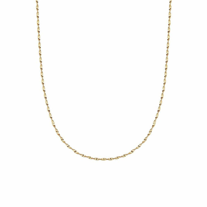 Daisy London Gold Plate Helix Twisted Chain Necklace