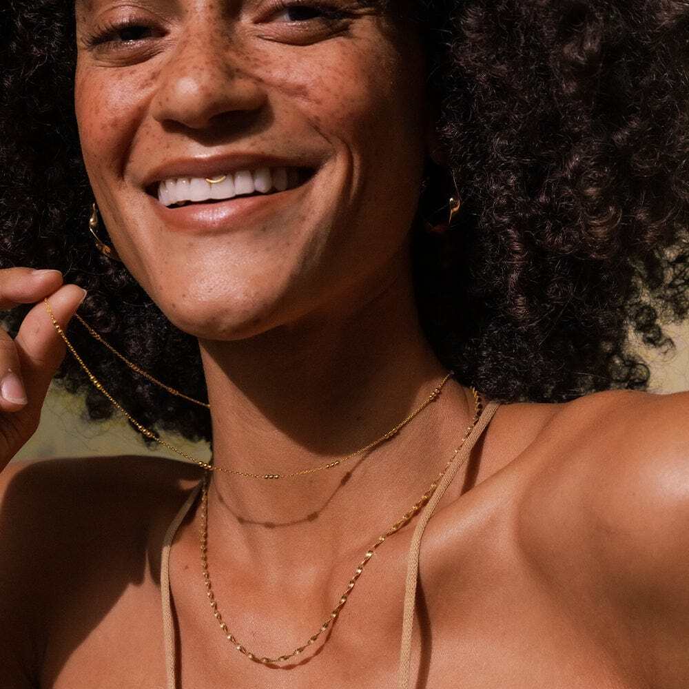 Daisy London Gold Plate Helix Twisted Chain Necklace Additional Image - 3