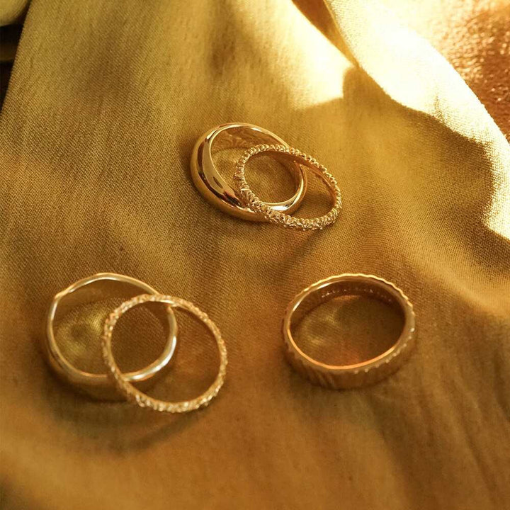 Daisy London Gold Plate Iota Ring Additional Image - 2