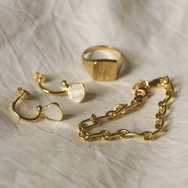 Daisy London Gold Plate Linked Chain Bracelet Additional Image - 2