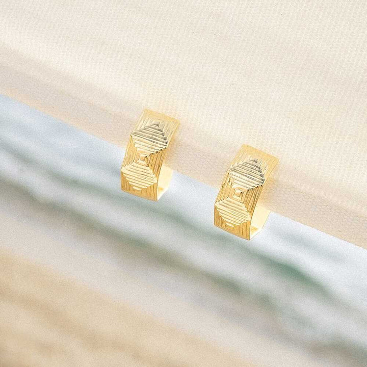 Daisy London Gold Plate Maxi Strata Hoop Earrings Additional Image - 4