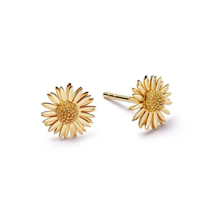 Daisy London Gold Plate Michaelmas Daisy Stud Earrings