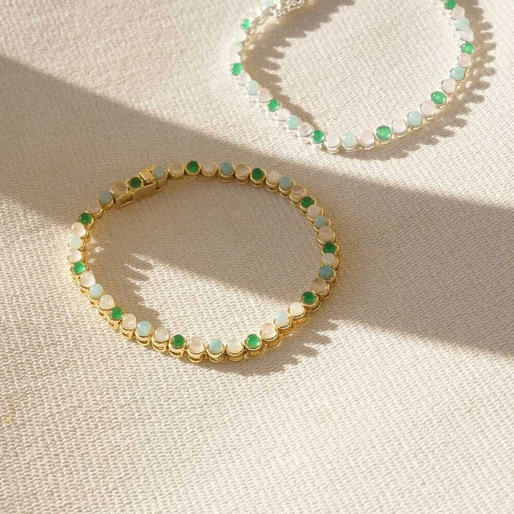 Daisy London Gold Plate Mixed Gemstone Tennis Bracelet Additional Image - 2