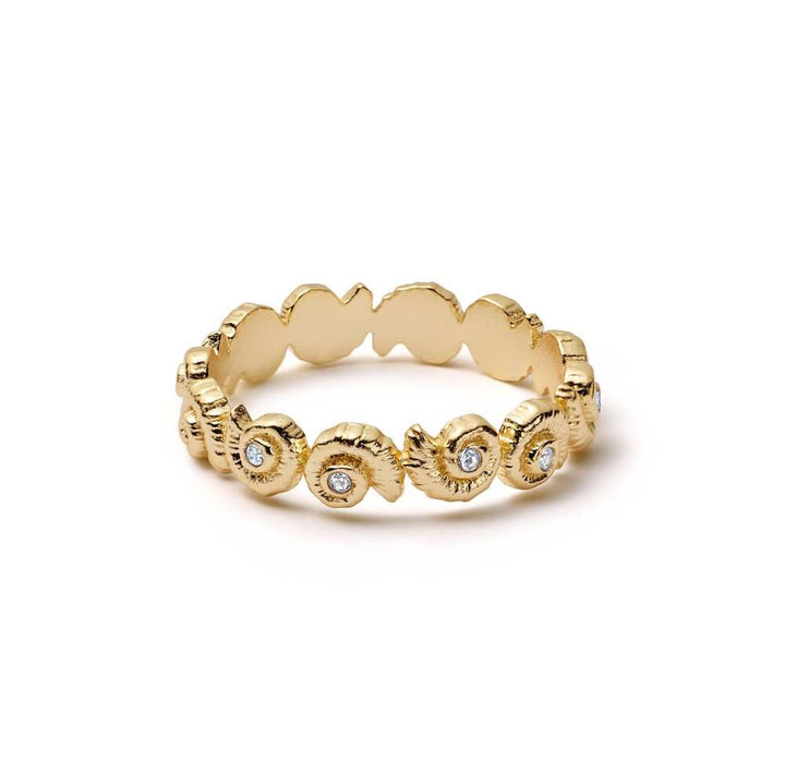 Daisy London Gold Plate Multi Shell Wrap Ring