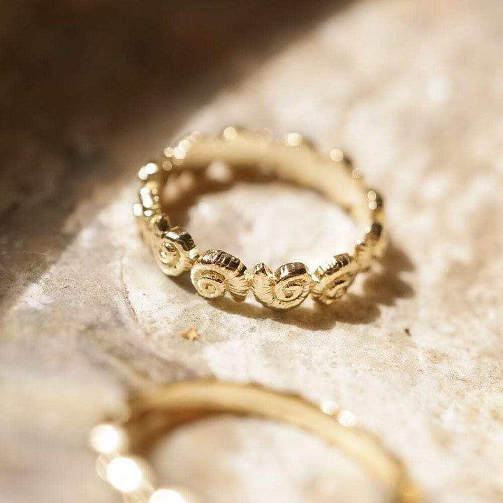 Daisy London Gold Plate Multi Shell Wrap Ring Additional Image - 4