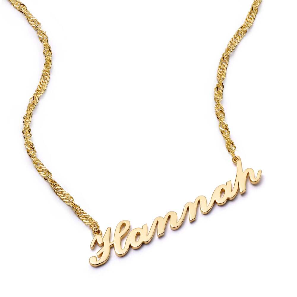 Daisy London Gold Plate Personalised Carrie Name Necklace