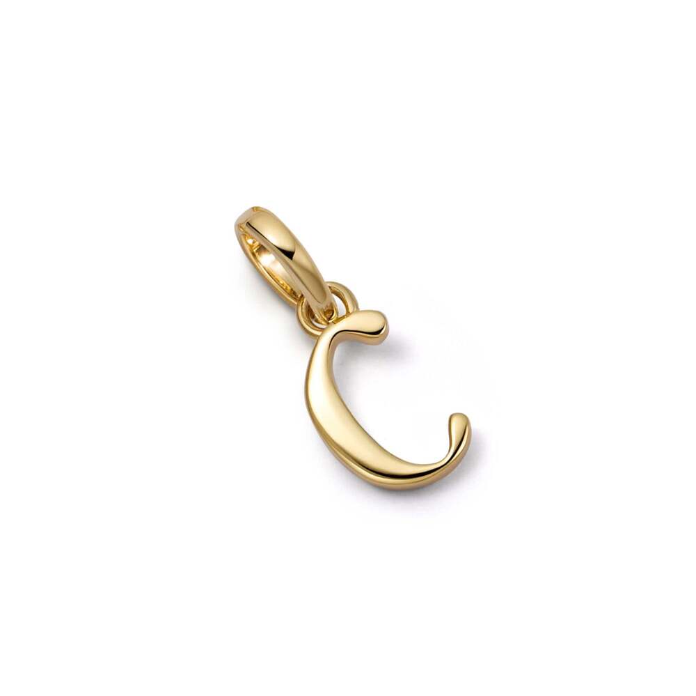 Daisy London Gold Plate Personalised Initial Charm Pendant Additional Image - 11