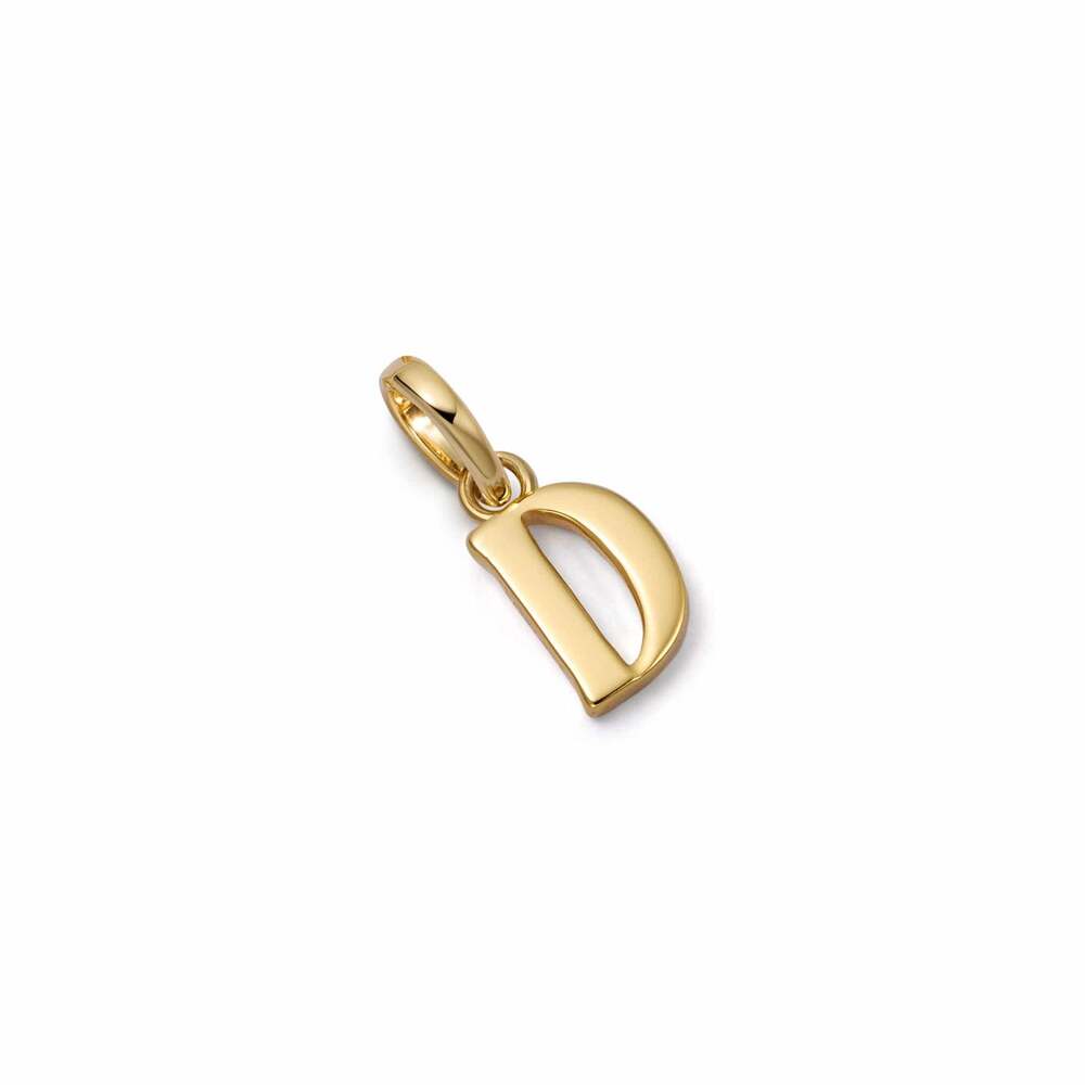 Daisy London Gold Plate Personalised Initial Charm Pendant Additional Image - 16