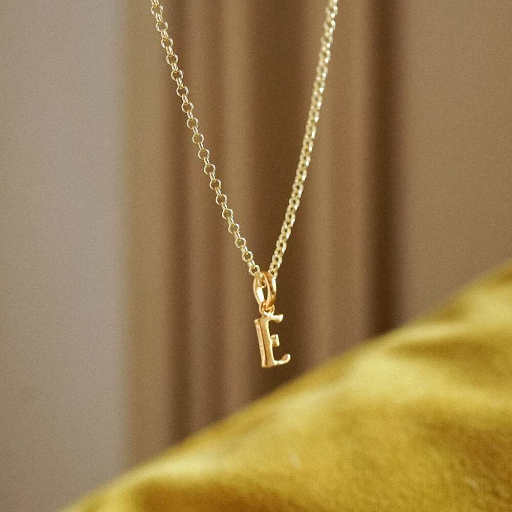Daisy London Gold Plate Personalised Initial Charm Pendant Additional Image - 23