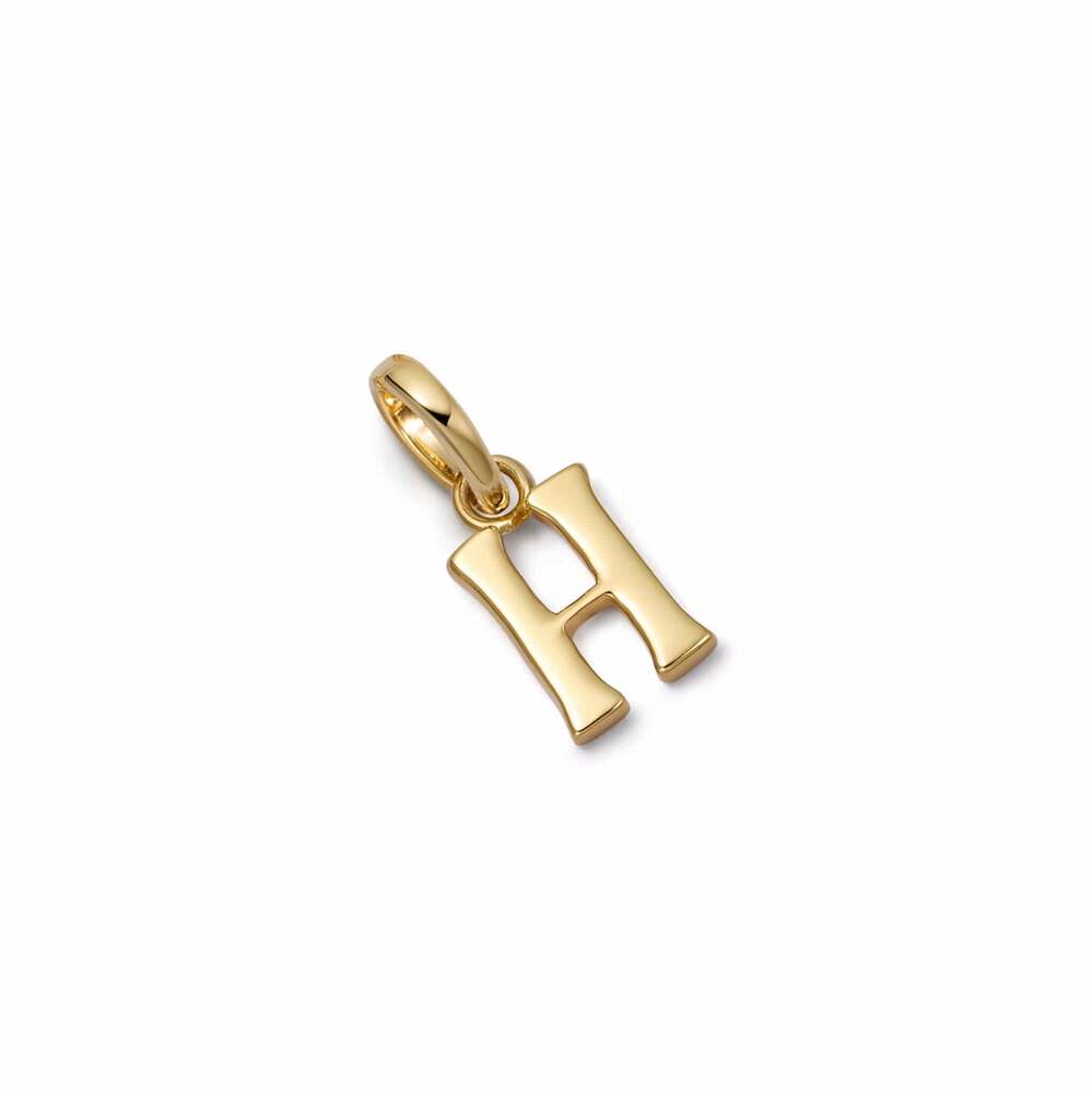 Daisy London Gold Plate Personalised Initial Charm Pendant Additional Image - 36