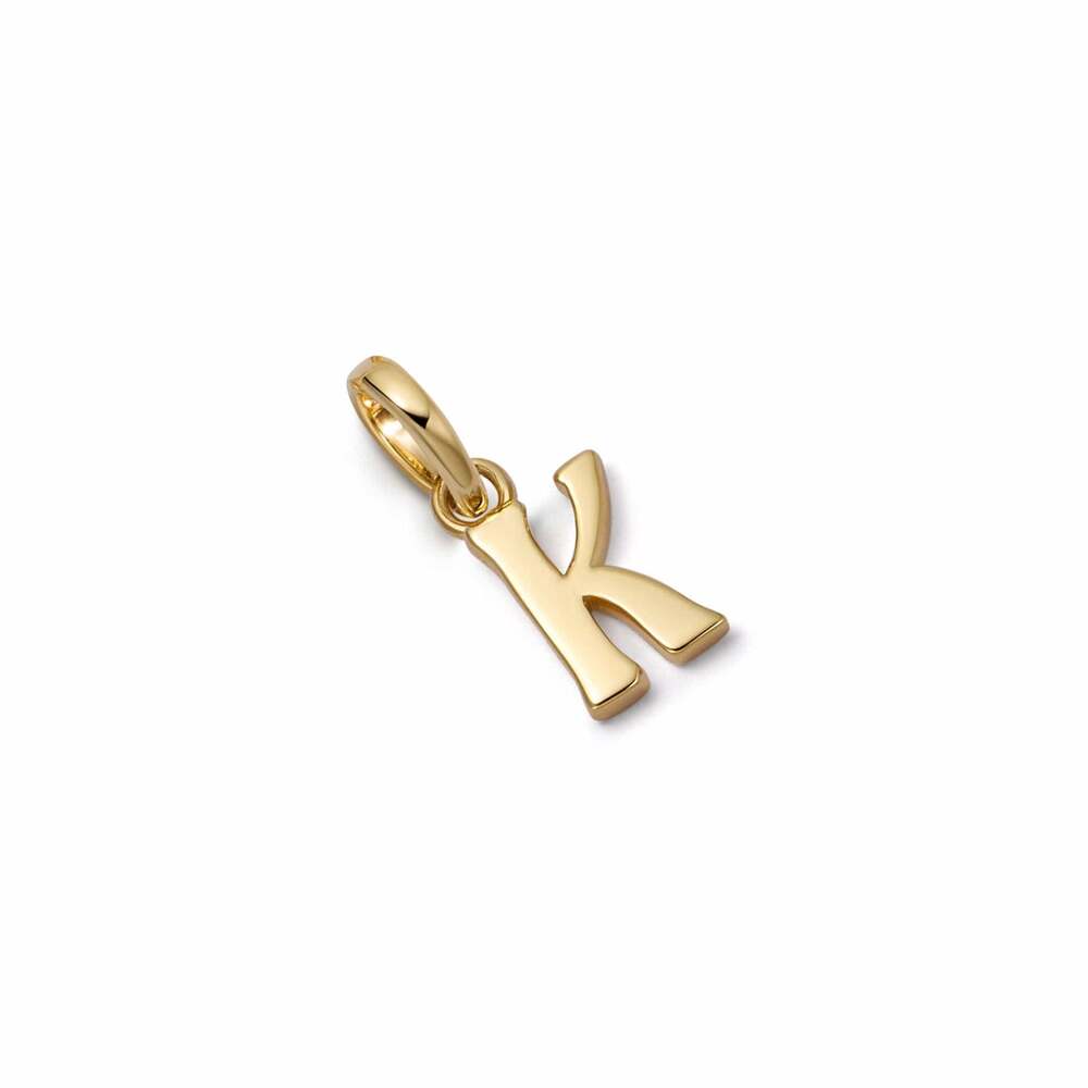 Daisy London Gold Plate Personalised Initial Charm Pendant Additional Image - 46