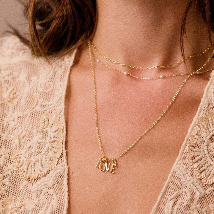 Daisy London Gold Plate Personalised Initial Charm Pendant Additional Image - 52