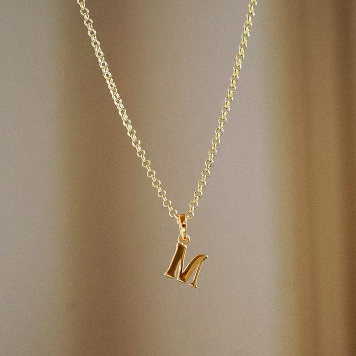 Daisy London Gold Plate Personalised Initial Charm Pendant Additional Image - 56