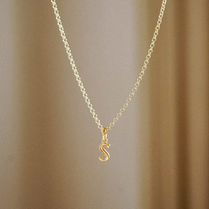Daisy London Gold Plate Personalised Initial Charm Pendant Additional Image - 70