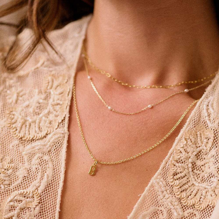 Daisy London Gold Plate Personalised Initial Charm Pendant Additional Image - 8