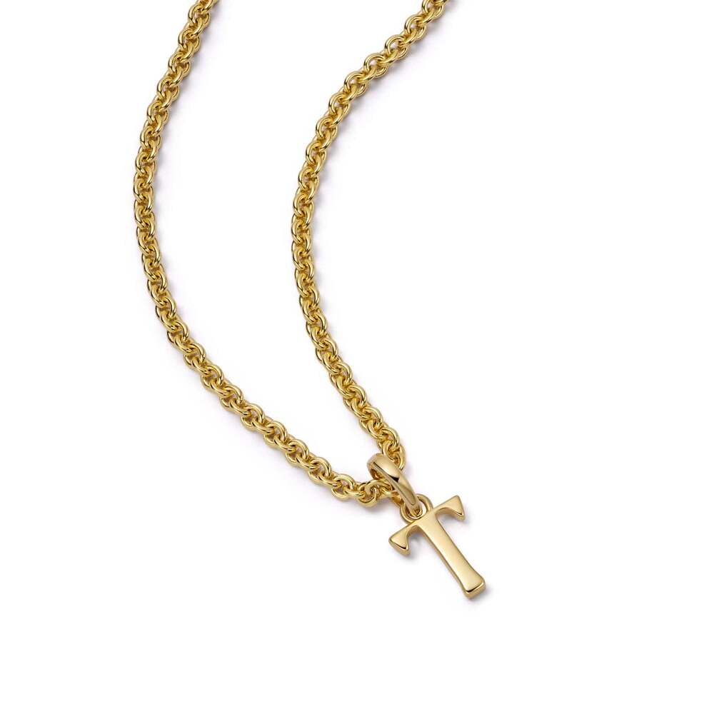 Daisy London Gold Plate Personalised Initial Pendant Necklace Additional Image - 67