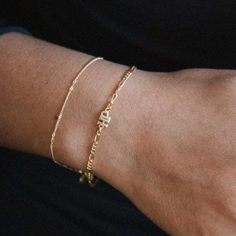 Daisy London Gold Plate Personalised Name Bracelet Additional Image - 1
