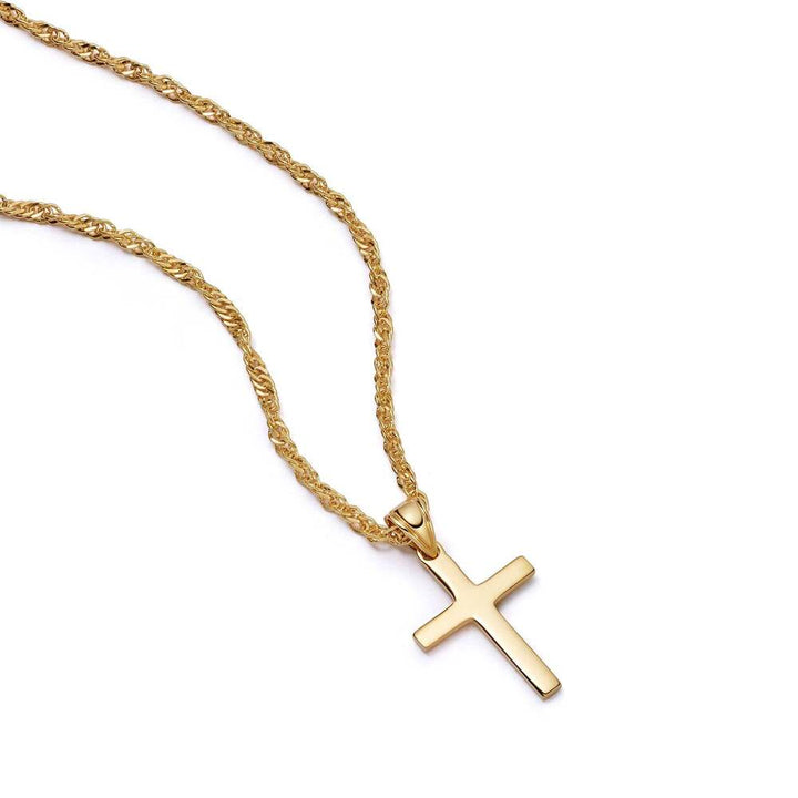 Daisy London Gold Plate Polly Cross Necklace