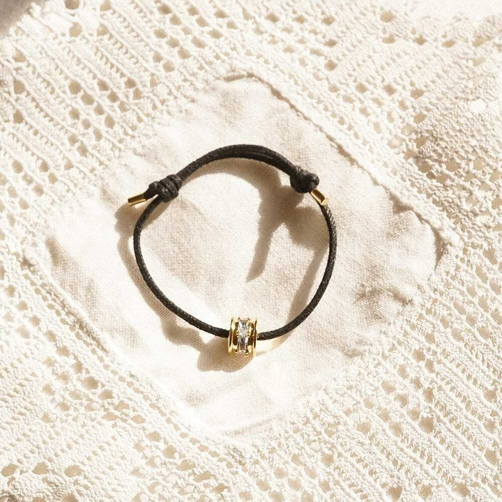 Daisy London Gold Plate Polly Crystal Bead Cord Bracelet Additional Image - 2