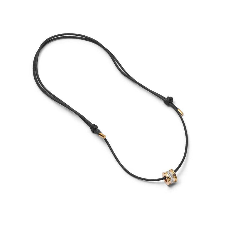 Daisy London Gold Plate Polly Crystal Bead Cord Necklace