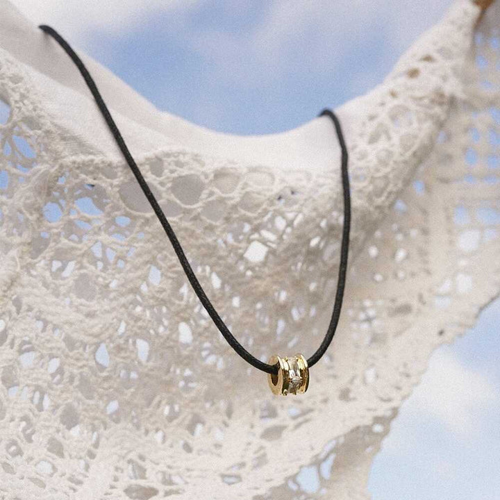 Daisy London Gold Plate Polly Crystal Bead Cord Necklace Additional Image - 3